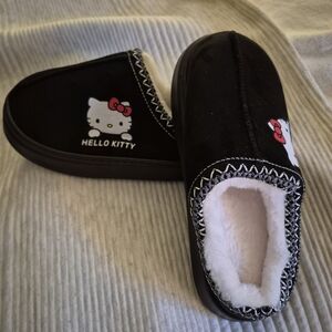 Hello Kitty Black and White Slippers